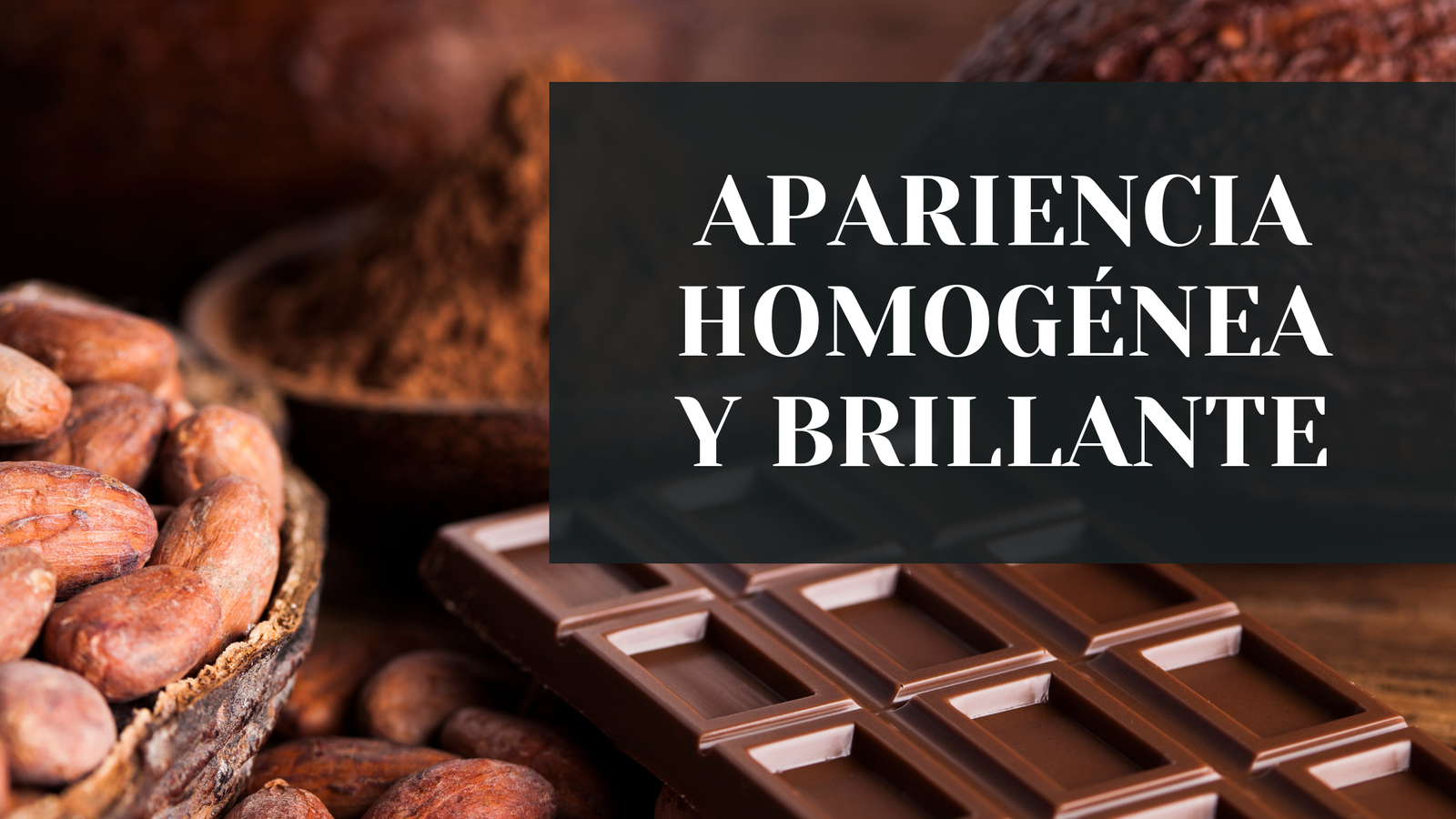 textura ideal al chocolate